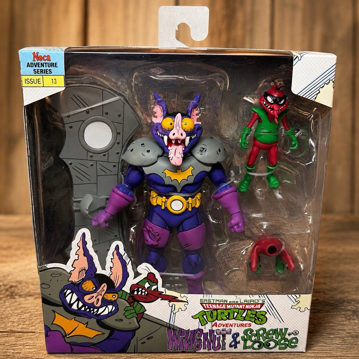 NECA TMNT Adventures Wingnut & Screwloose Action Figure Set NIB Issue #13