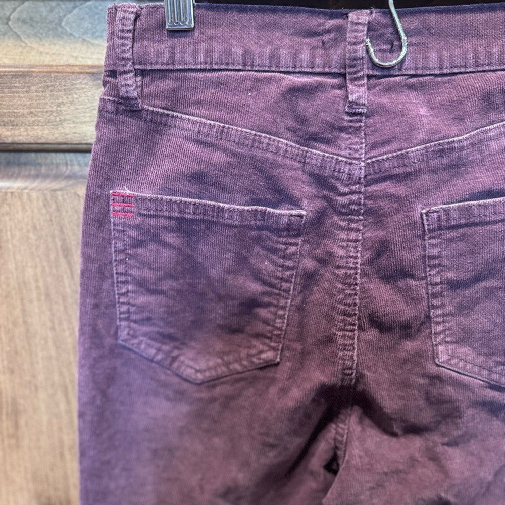 UO BDG Kick Flare High Rise Corduroy Pants Raw Hem