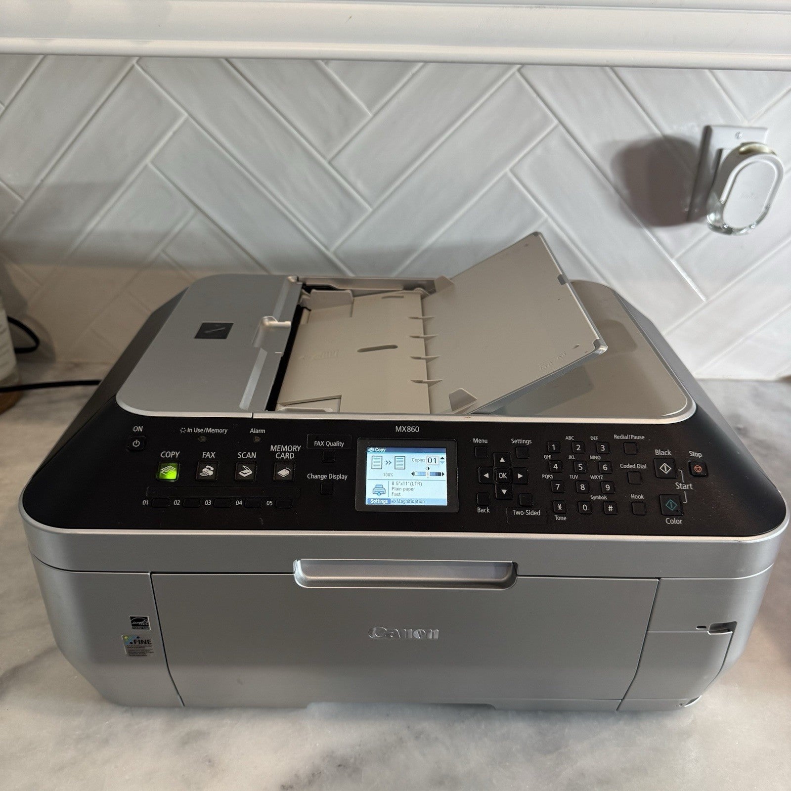 Canon PIXMA MX860 All-In-One Inkjet Printer Copier Scanner Fax Tested