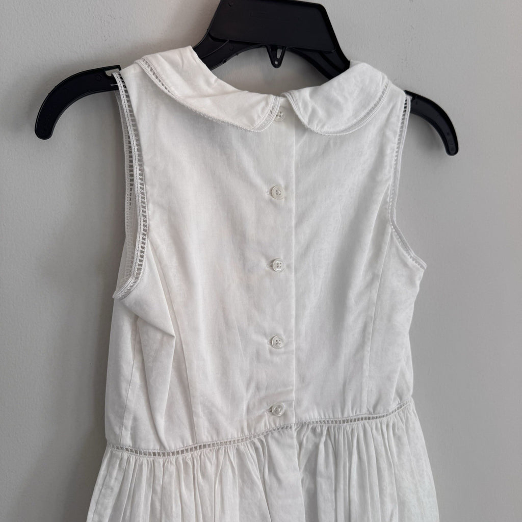 Polo Ralph Lauren Girls White Dress Size 8 Peter Pan Collar NWT  Easter Church