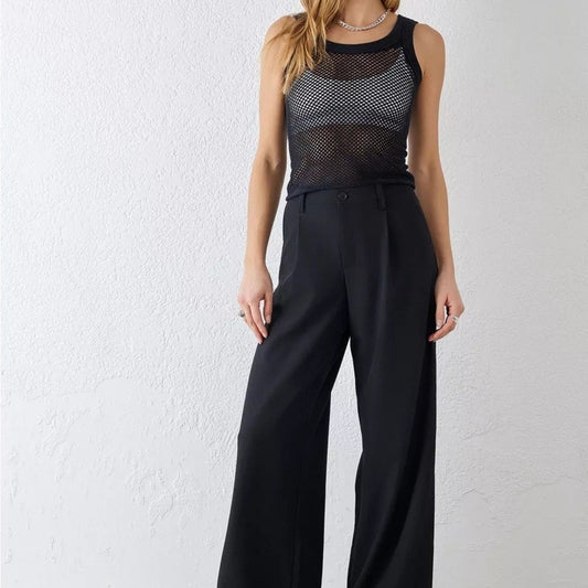 NWT UO Black Cally Low Slung Pant Small urban Outfitters