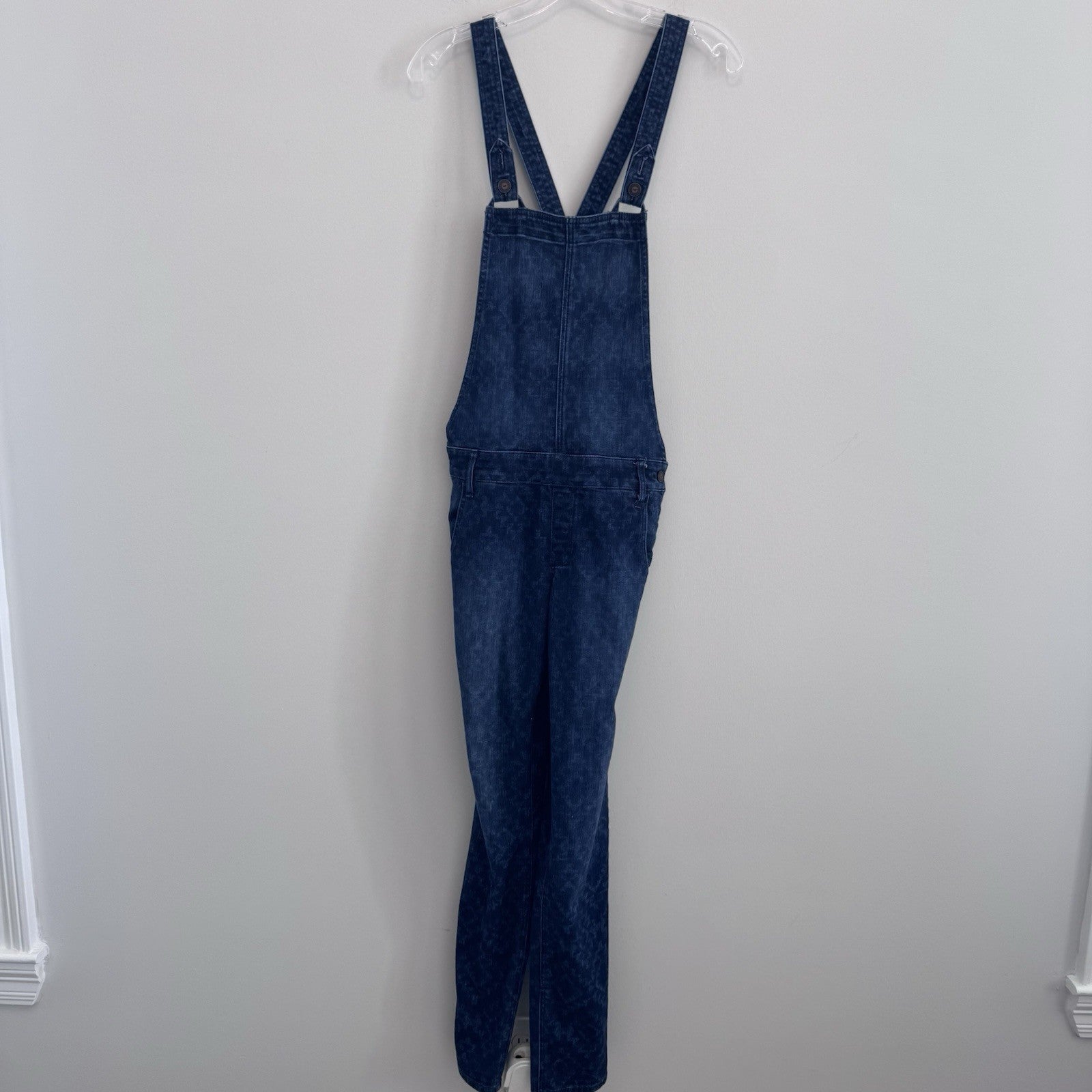 Hollister Denim Overalls Womens Small Acid Wash Skinny Stretch Bib Jeans