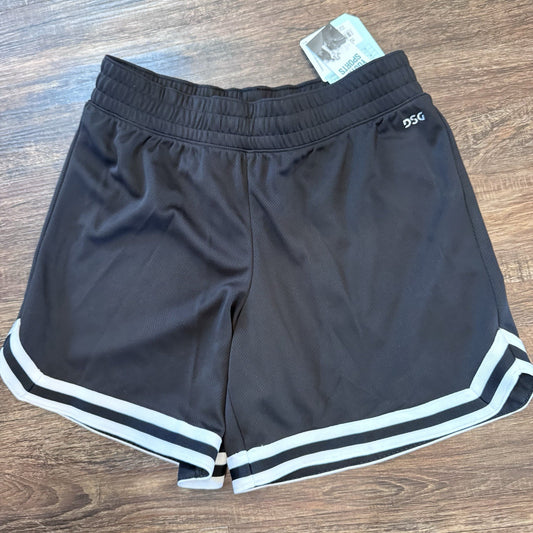 DSG Girls Black Mesh Shorts Size L NWT Mid Rise Athletic Relaxed Fit $20