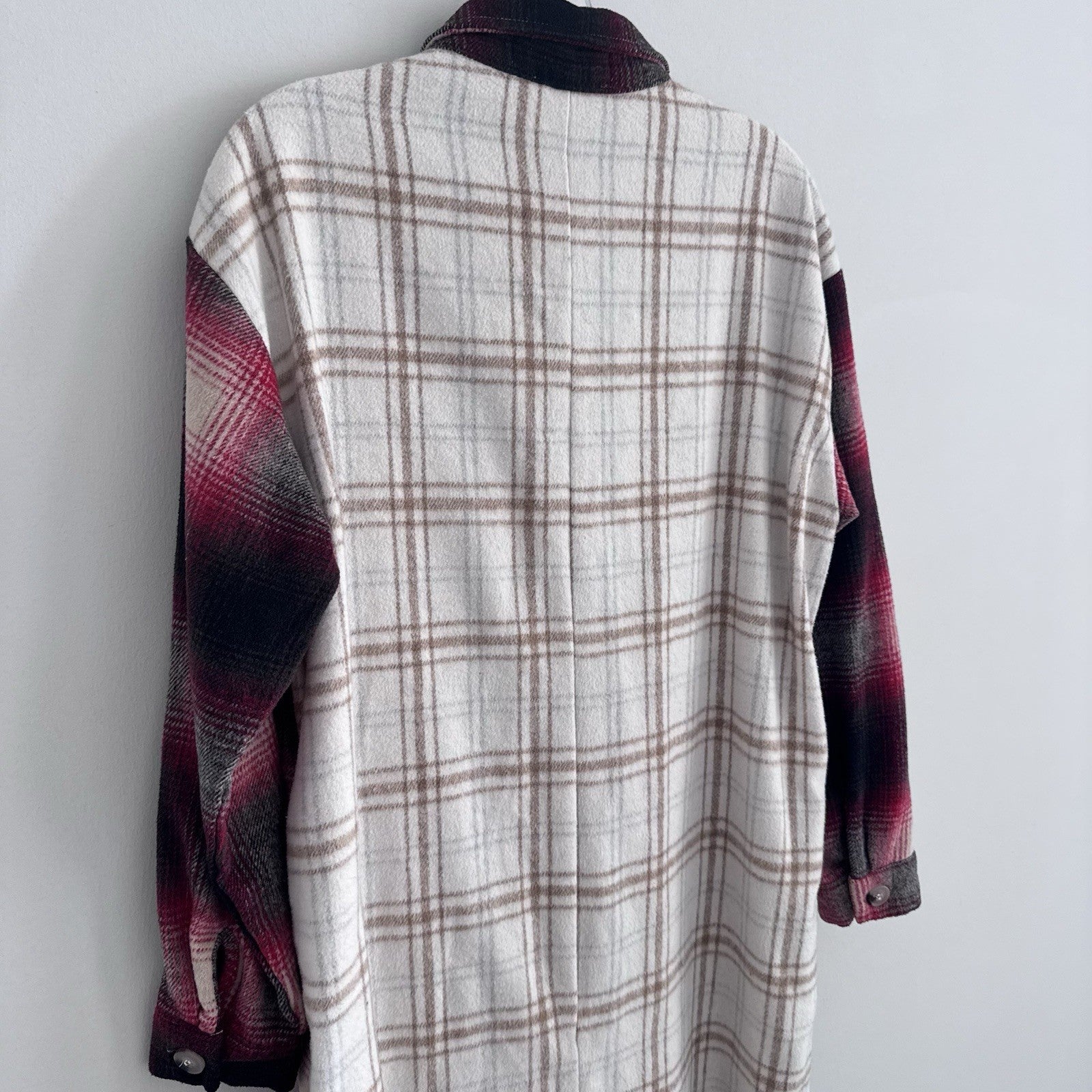 Her Entire Name Says Grace Plaid Shirt Dress Small Flannel Shacket