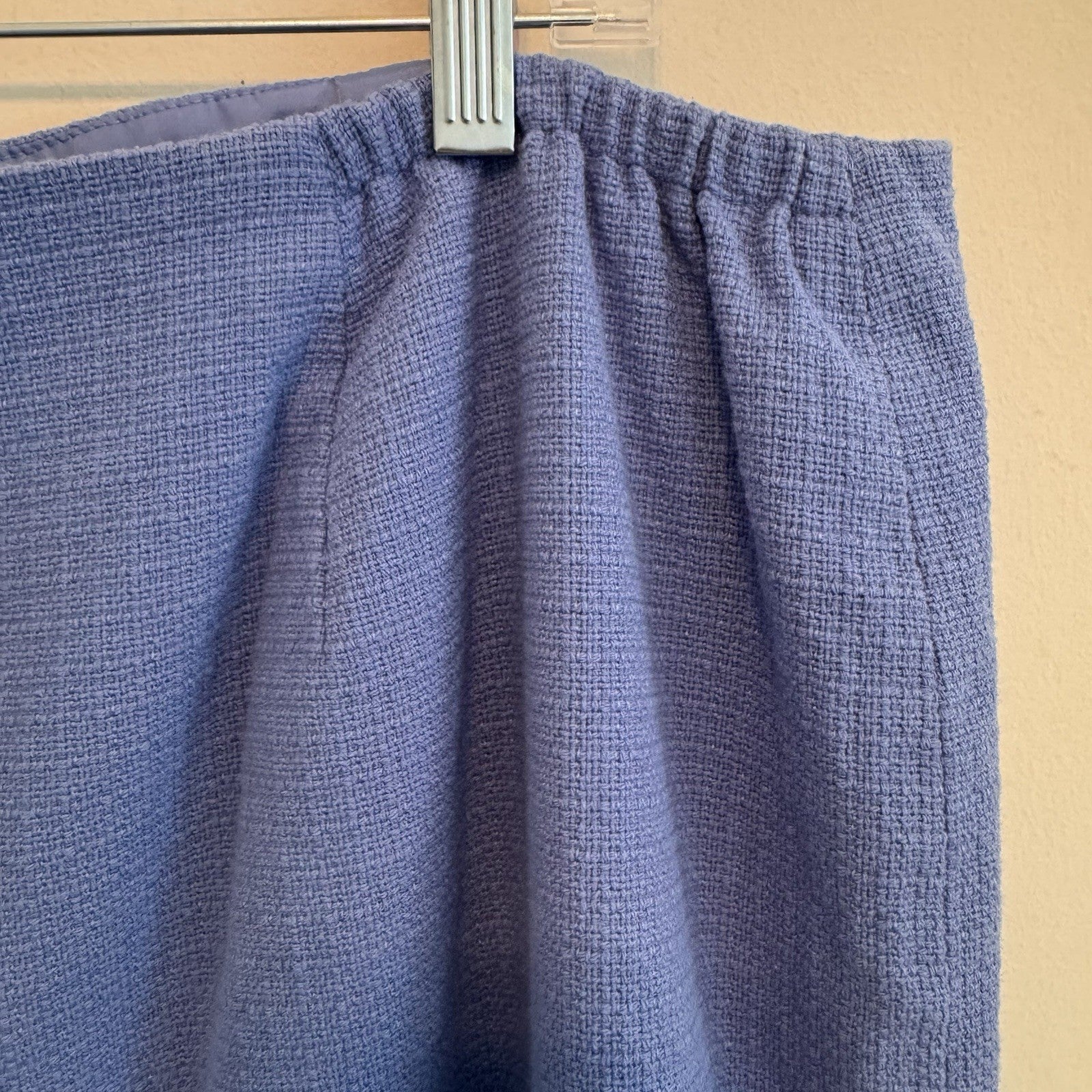 Talbots Women’s Skirt Lot 18W Blue Career Floral Textured Lined 2pc