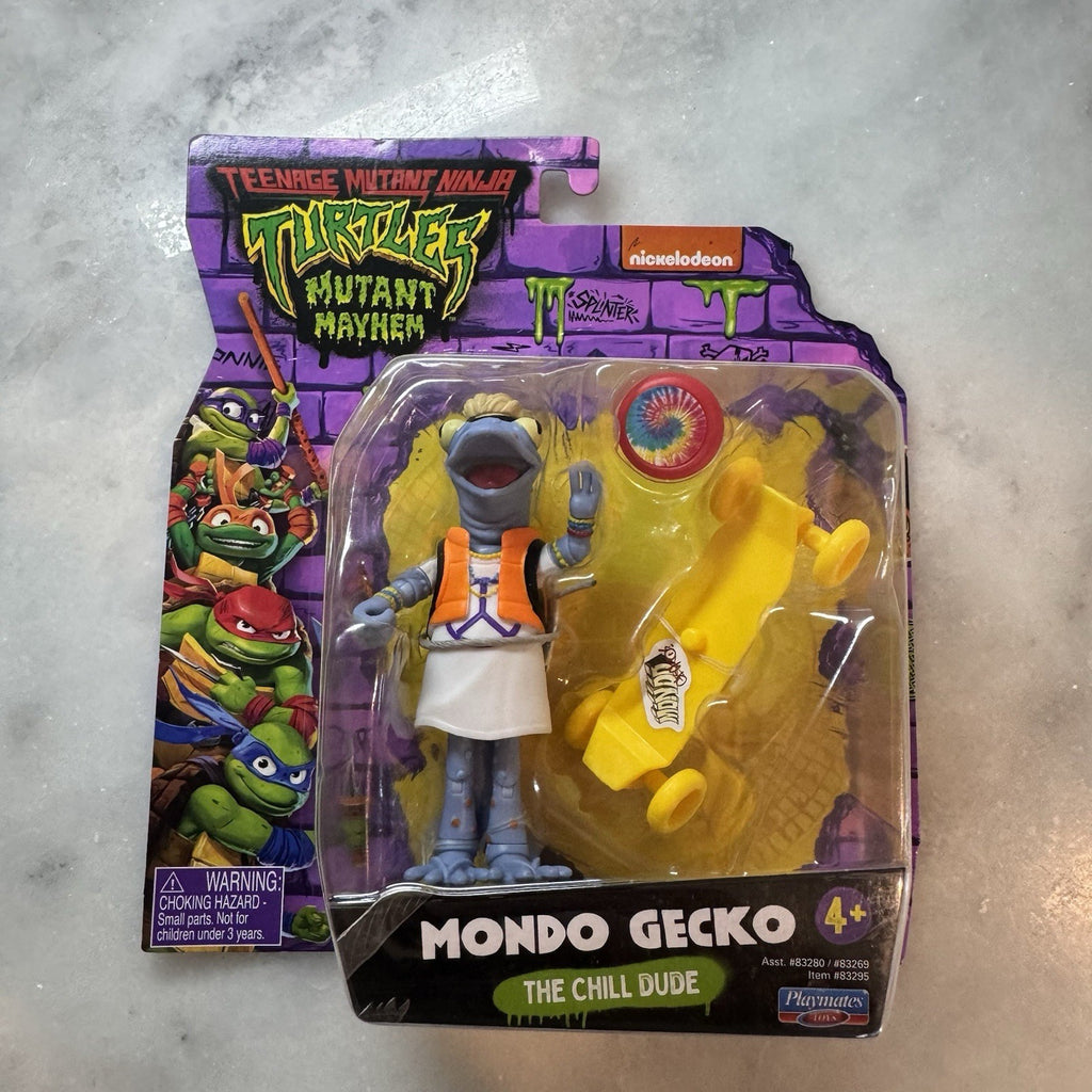 TMNT Mutant Mayhem Mondo Gecko The Chill Dude Figure Playmates NIP