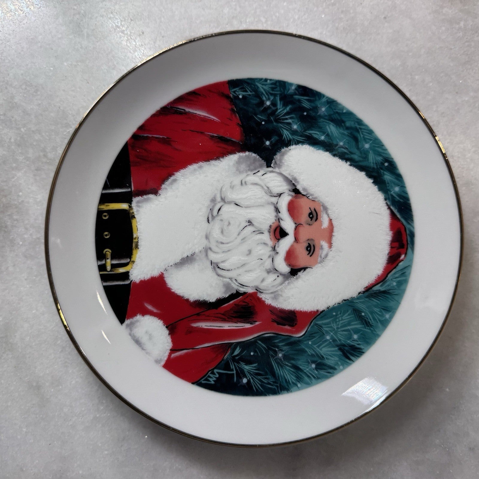Vintage Santa Claus Decorative Collector Plate Jamestown China Japan 8”