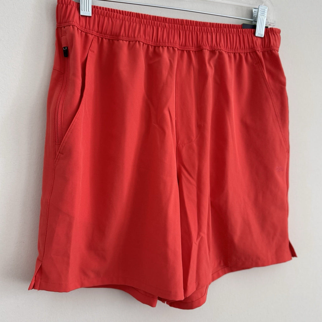 NWT DSG Mens Solid Red 6" Inseam Athletic Fit Woven Agility Shorts Size S