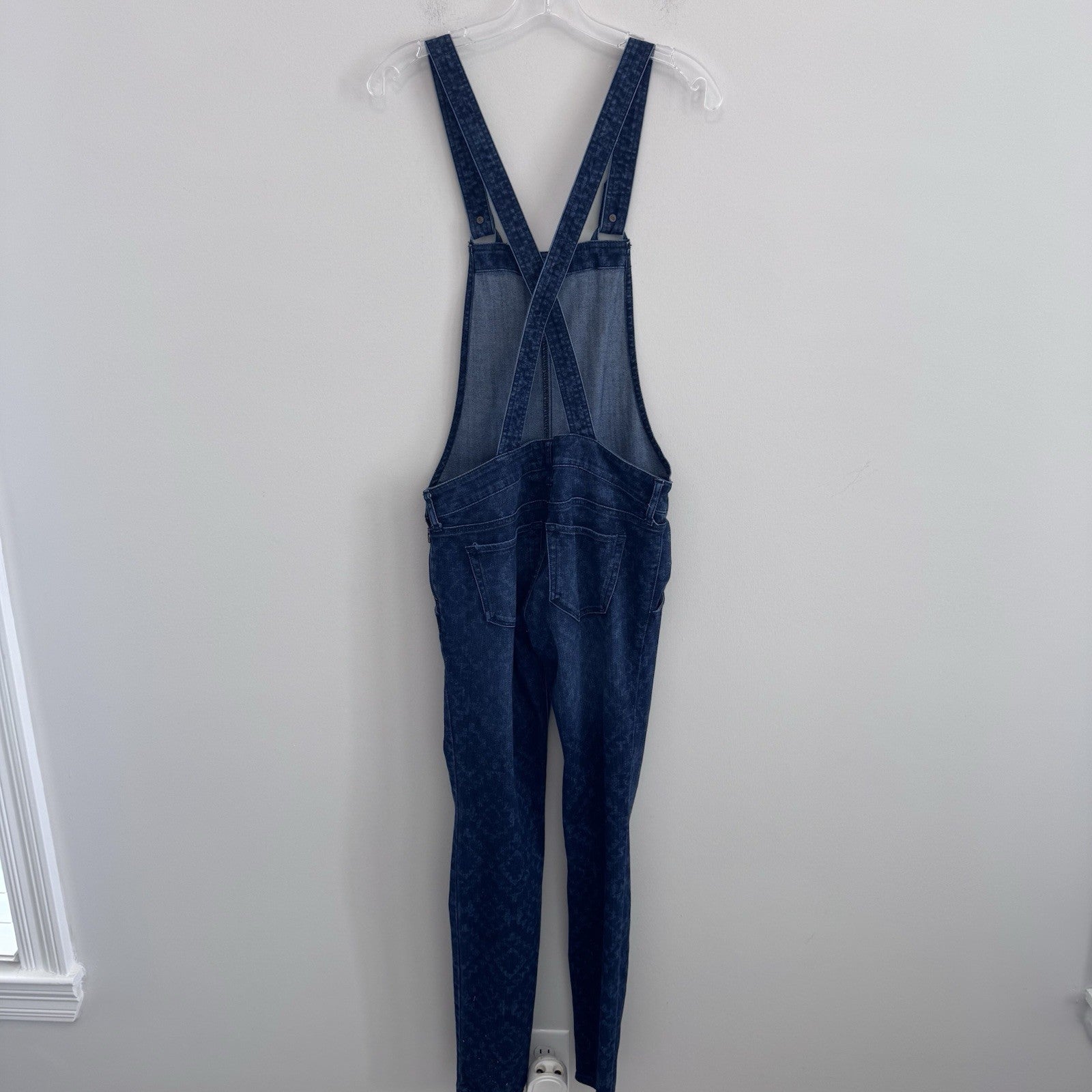 Hollister Denim Overalls Womens Small Acid Wash Skinny Stretch Bib Jeans