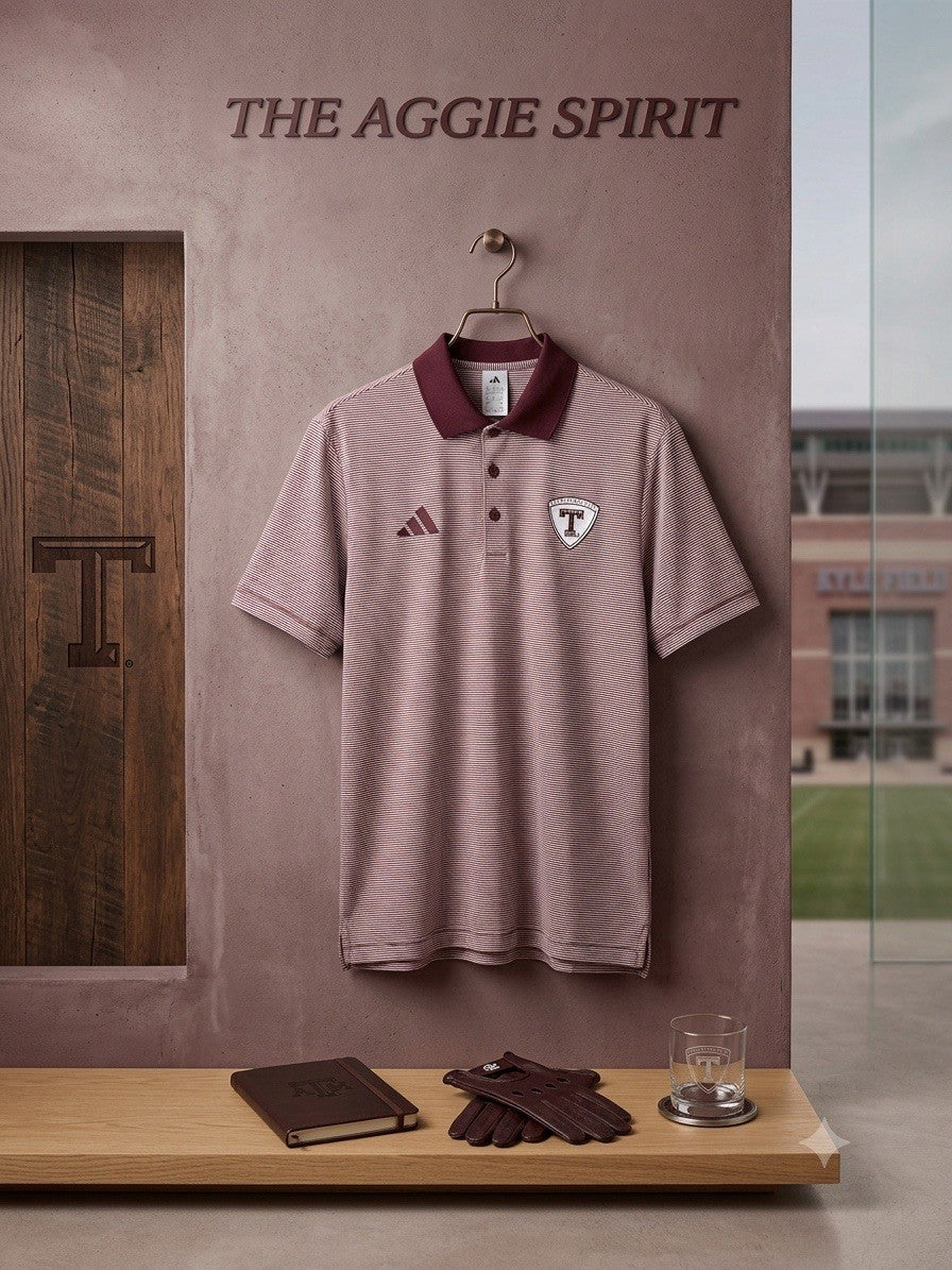 NWT Adidas Texas A&M Aggies Ultimate365 Golf Polo Men’s S Maroon White $80