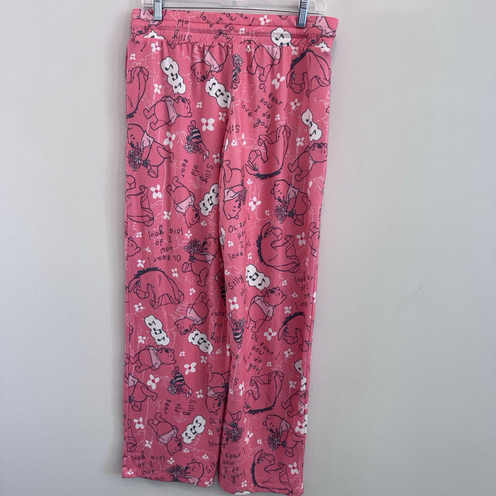 Disney Winnie the Pooh Eeyore Pajama Pants Pink Character Sleepwear Women's M