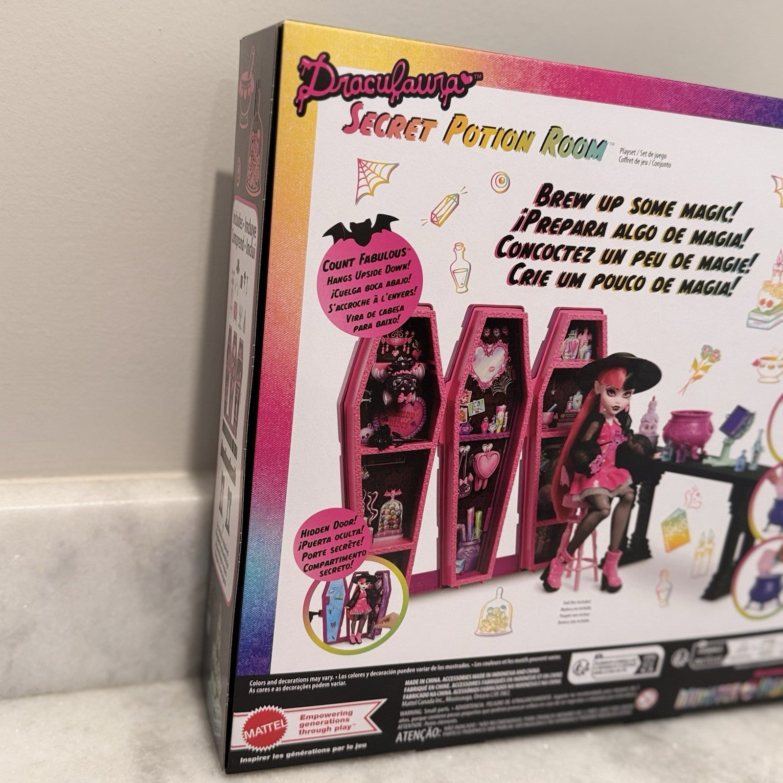 Monster High Draculaura Secret Potion Room Playset Mattel NIB With 12+ accessori