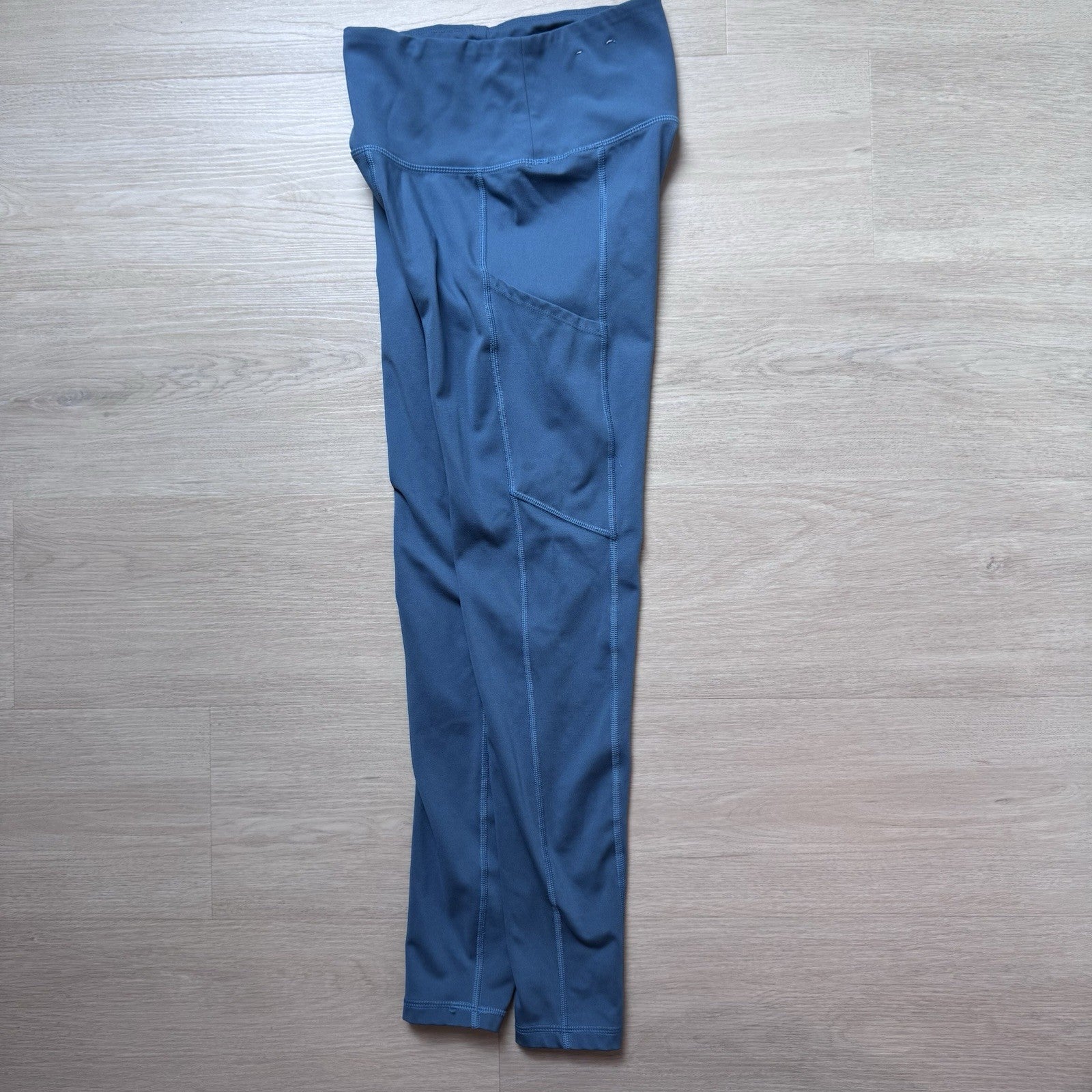American Eagle Everything Pocket Leggings Blue High Rise Womens Small