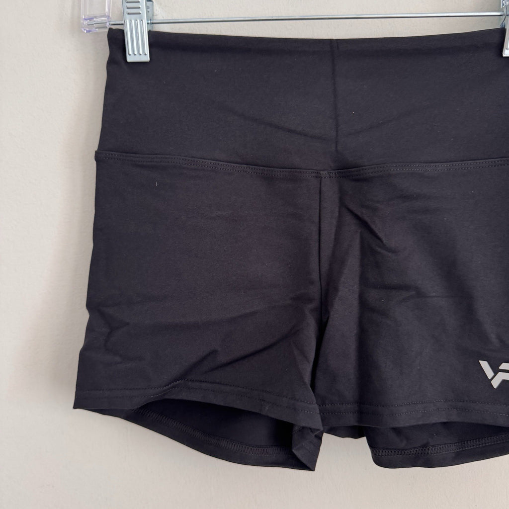 High Waist Scrunch Butt Shorts Women’s Yoga Gym Fitness Athletic Black Size M