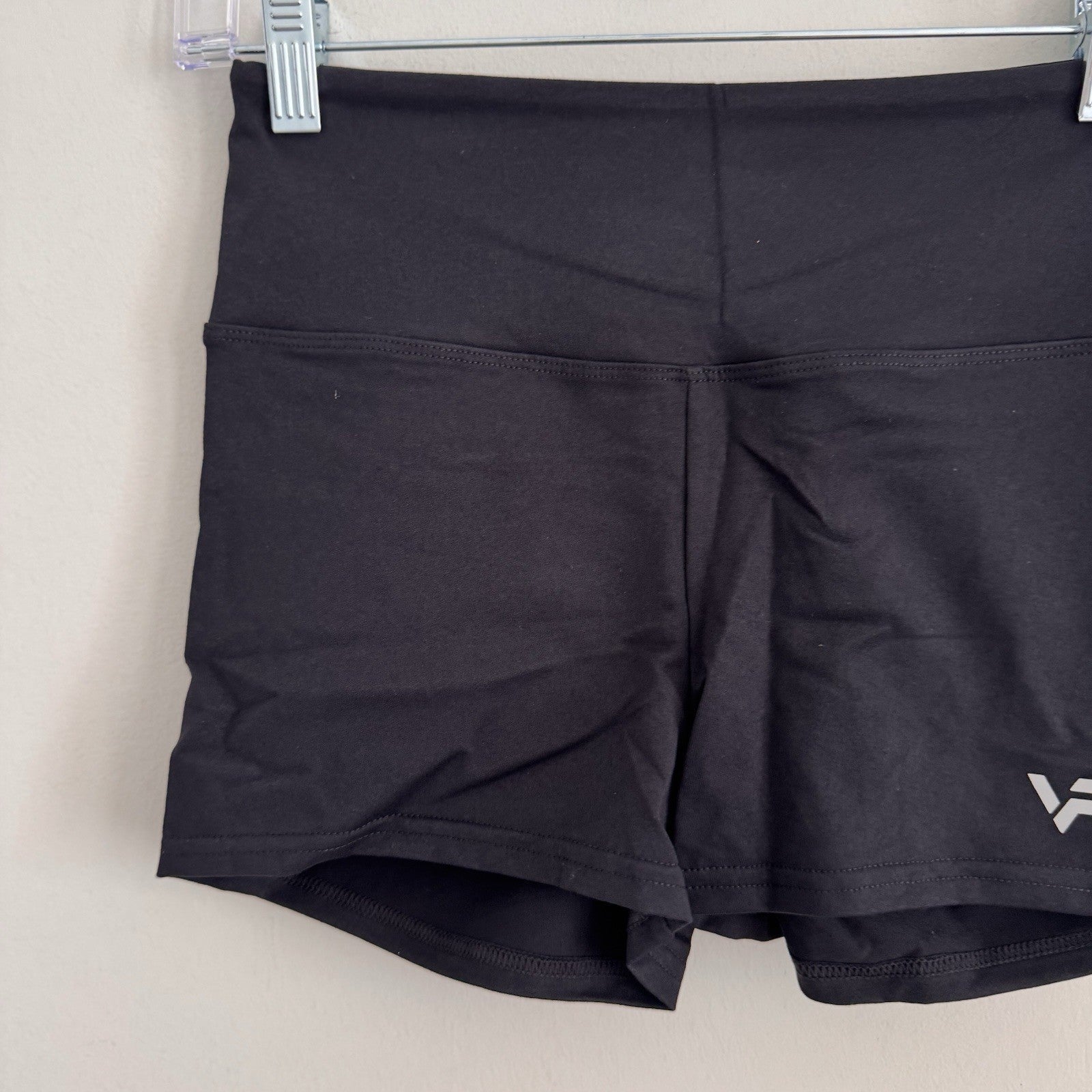 High Waist Scrunch Butt Shorts Women’s Yoga Gym Fitness Athletic Black Size M