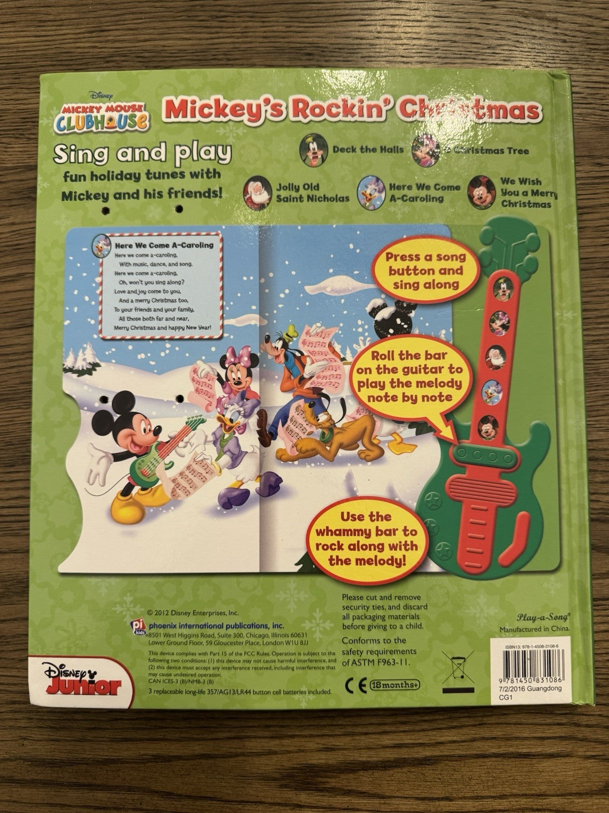 NEW Disney Mickey Mouse Clubhouse Mickeys Rockin Christmas Interactive Song Book