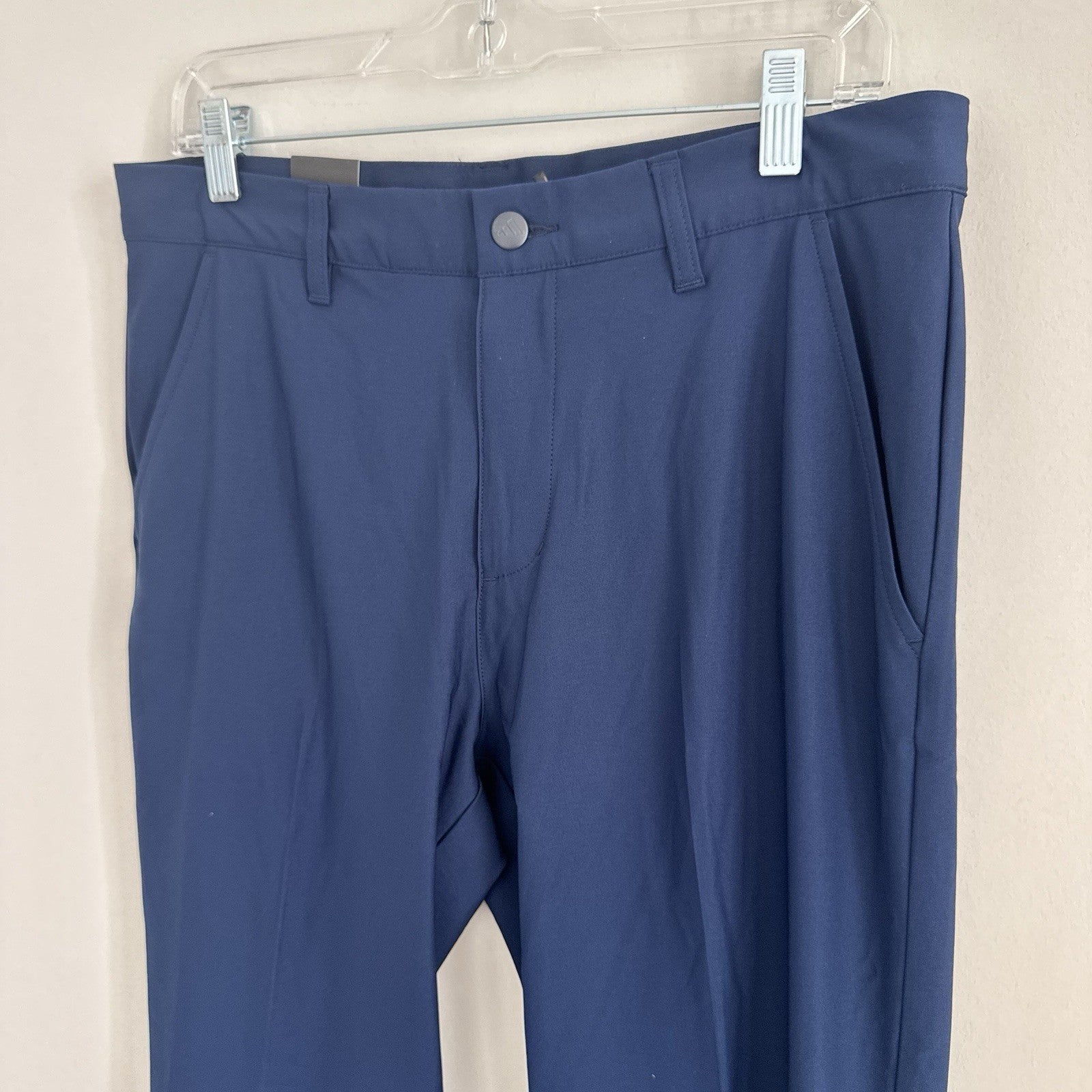 Adidas Golf Pants 32 Navy Regular Fit Straight Leg NWT