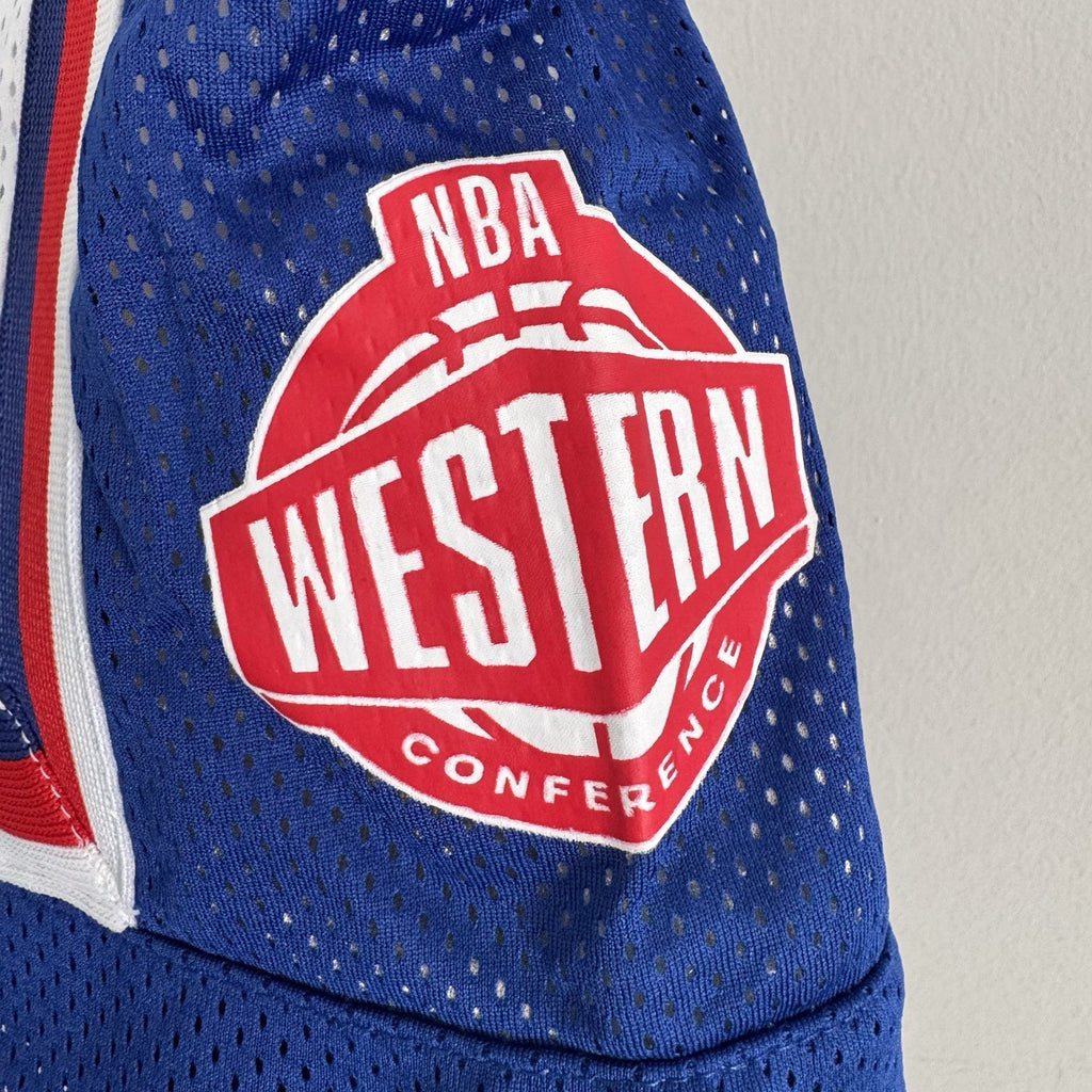 NBA All-Star Western Eastern Conference Big Show Shorts White Blue XL NWT 1996
