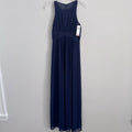 Vince Camuto Deep Blue Maxi Dress Size 0 Sleeveless Formal NWT