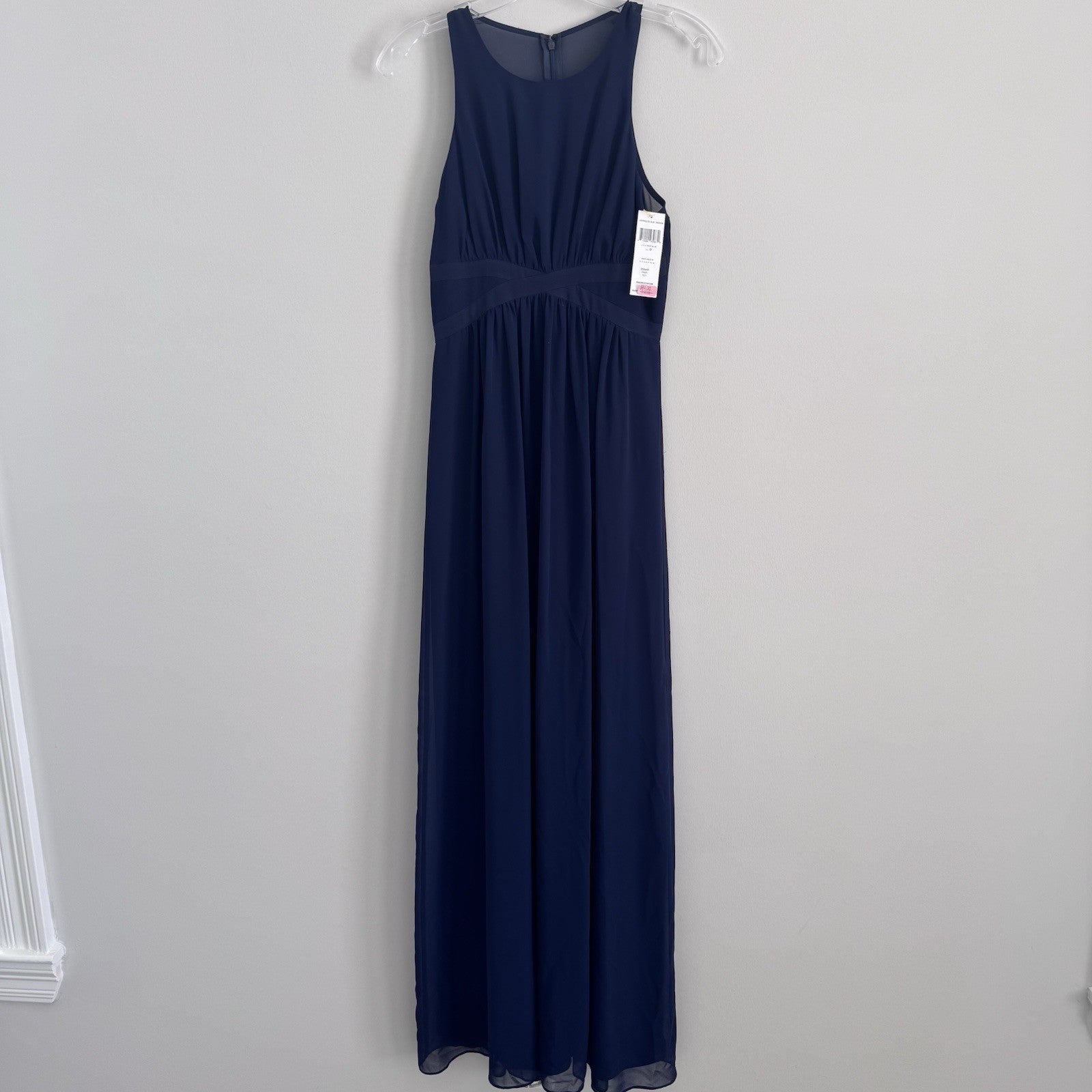 Vince Camuto Deep Blue Maxi Dress Size 0 Sleeveless Formal NWT