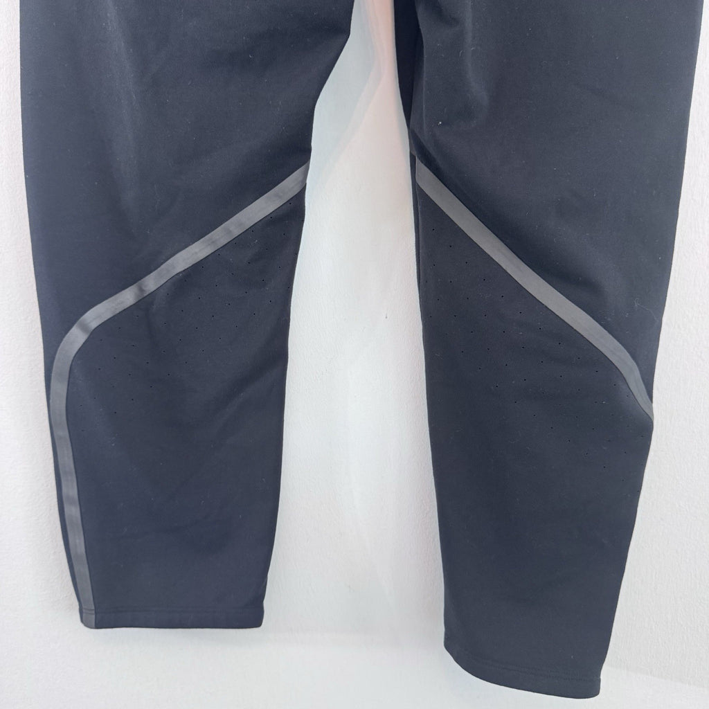 Nike Dri-FIT Crop Leggings Womens M Black Running Capri Reflective