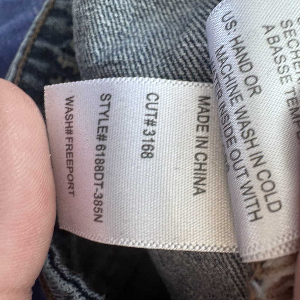 Articles of Society Y2K Distressed Denim Shorts 25 Frayed