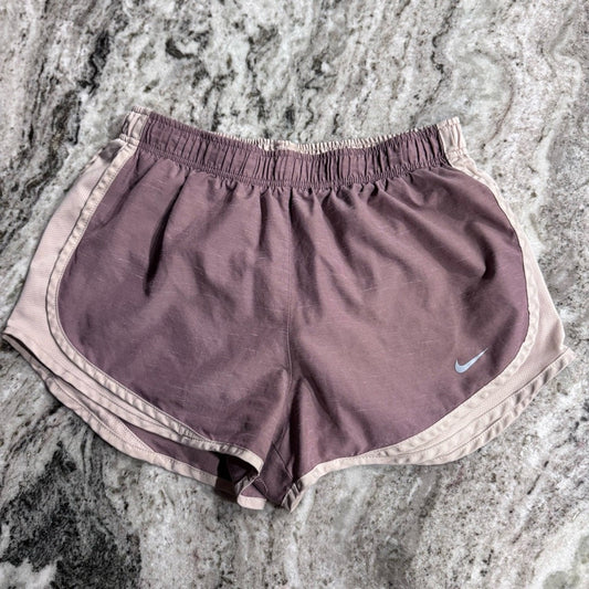 Nike Dri-Fit  Womens Running Activewear Shorts Size M Dusty Pink