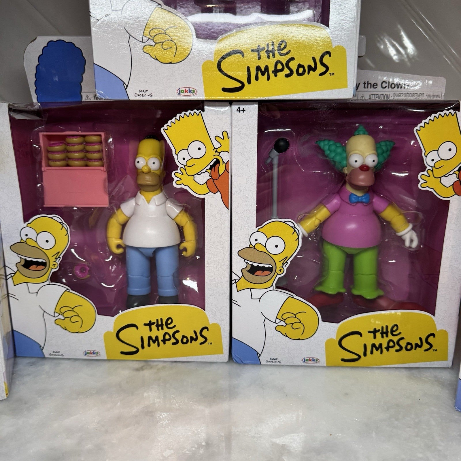 The Simpsons Action Figure Lot Bartman Homer Millhouse Kristy Marge Maggie Jakks