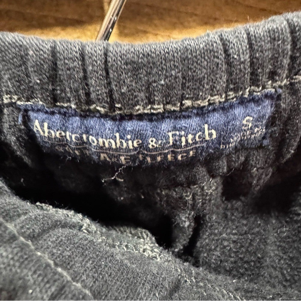 Black Abercrombie and Fitch Soft Fleece Joggers Women's Small, With Pockets