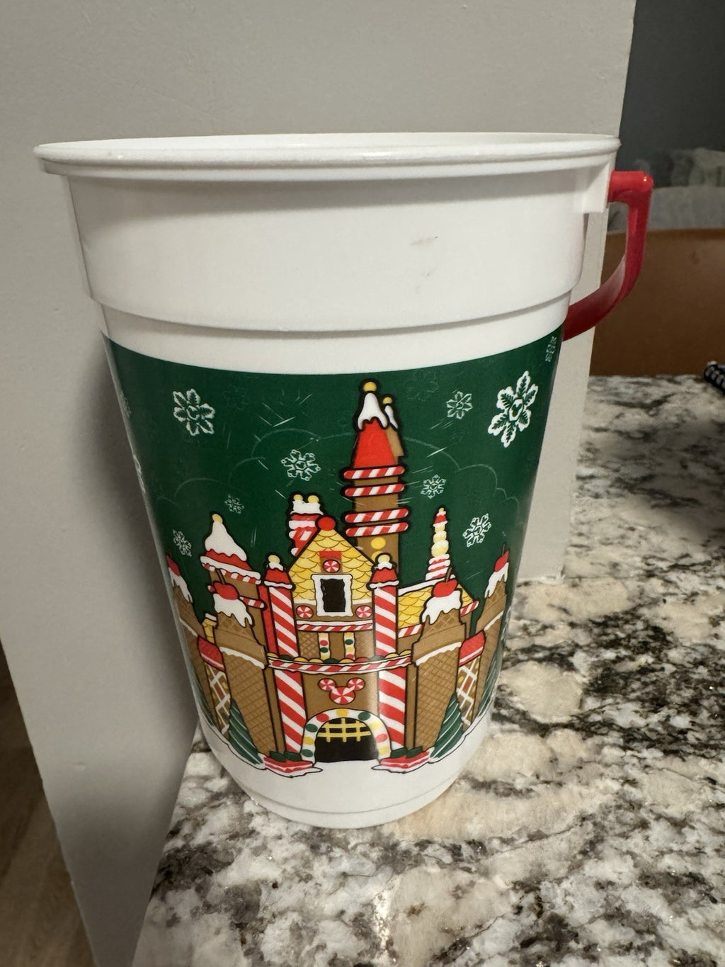 Disney World Parks Mickey Minnie 2006 Christmas Happy Holidays Popcorn Bucket