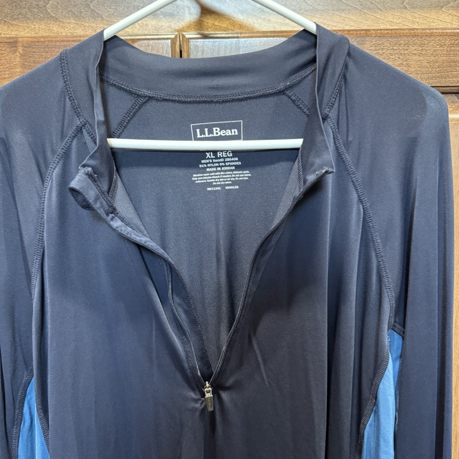 L.L. Bean Men’s Traditional Fit Performance Shirt XL Zip Up