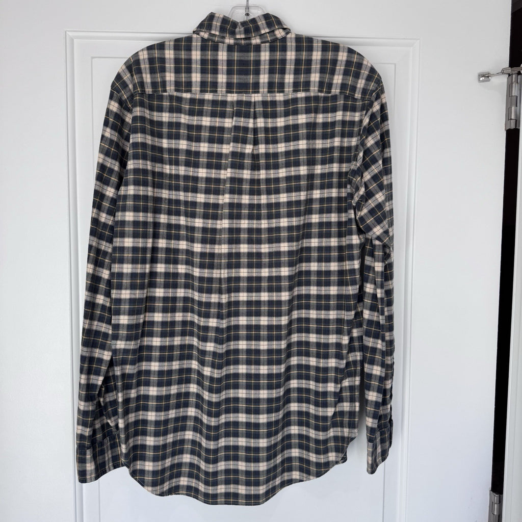 Ralph Lauren Men’s Plaid Button Down Shirt Size M Classic Fit Flannel Cotton