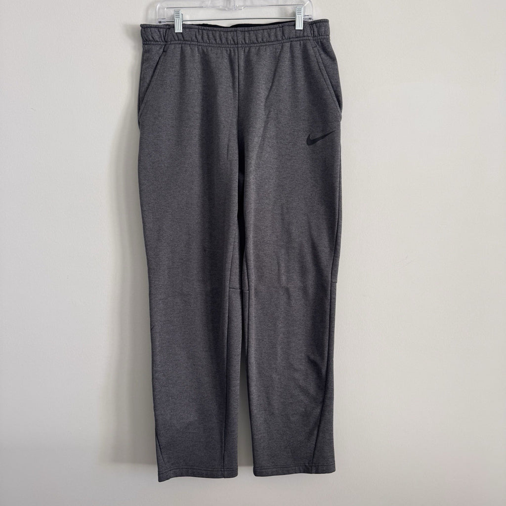 Nike Dri-Fit Men's Large Charcoal Grey Fleece Training Sweatpants