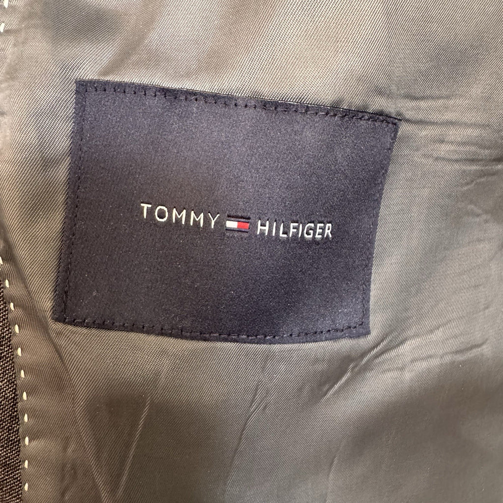 Tommy Hilfiger Gray Wool Sport Coat Blazer Mens 45R Suit Jacket Classic Men’s