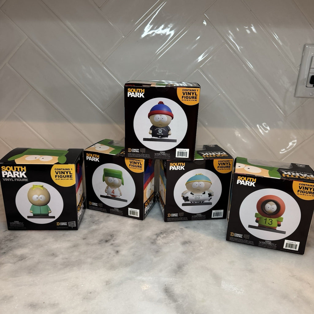 South Park Vinyl Figure Lot Stan Kyle Cartman Kenny Butters FlyGuys NEW Sealed