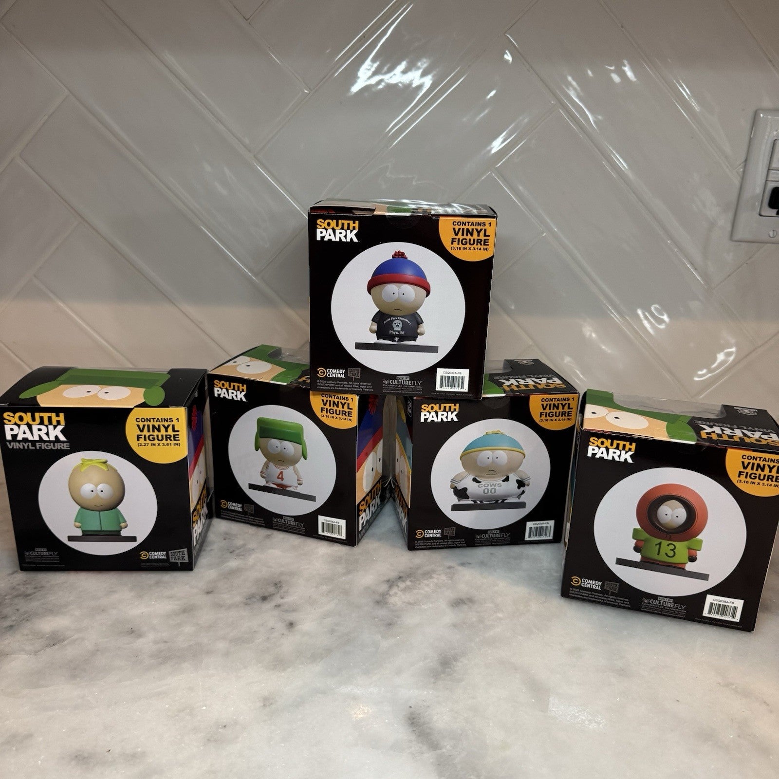 South Park Vinyl Figure Lot Stan Kyle Cartman Kenny Butters FlyGuys NEW Sealed