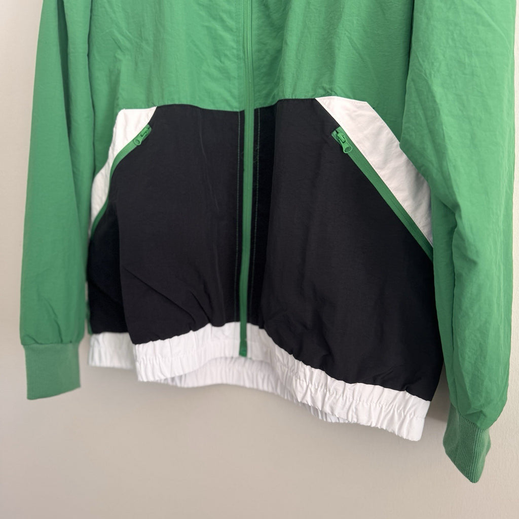 Boston Celtics Jacket Mens Large Green Full Zip Track Retro NBA NWT Ultra Game