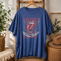 AE Rolling Stones Graphic Band Tee Shirt Women’s XL Blue Rock Concert Cotton OS