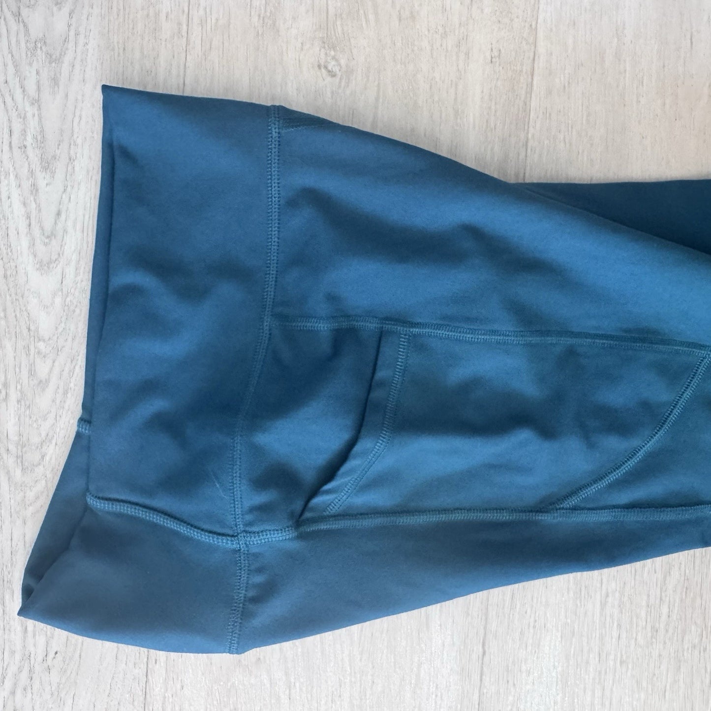 Gilly Hicks Leggings Women Small Teal High Rise Stretch Recycled Activewear 