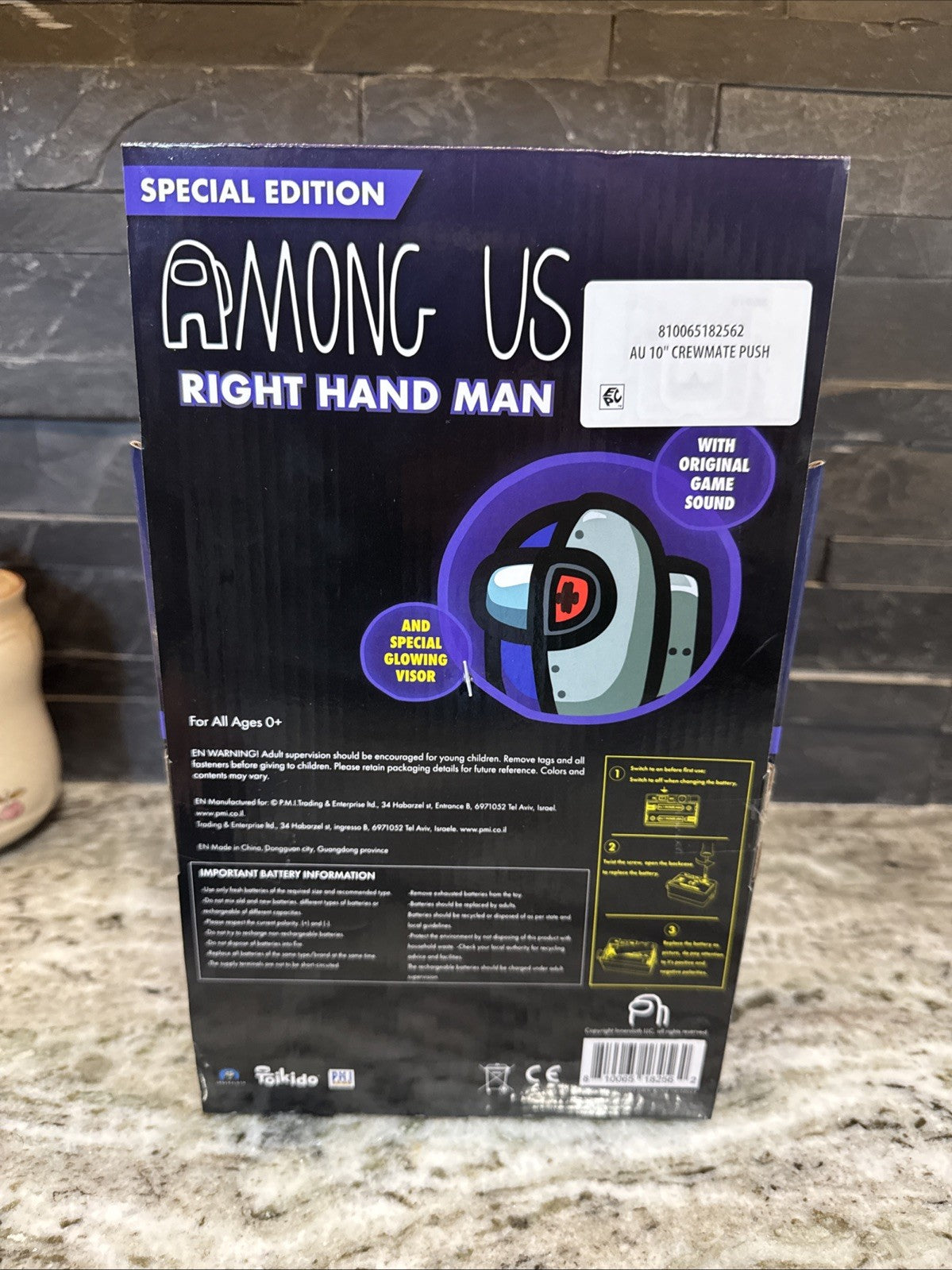 Among Us Right Hand Man Special Edition Plush Toy Game Sounds And Glowing Visor