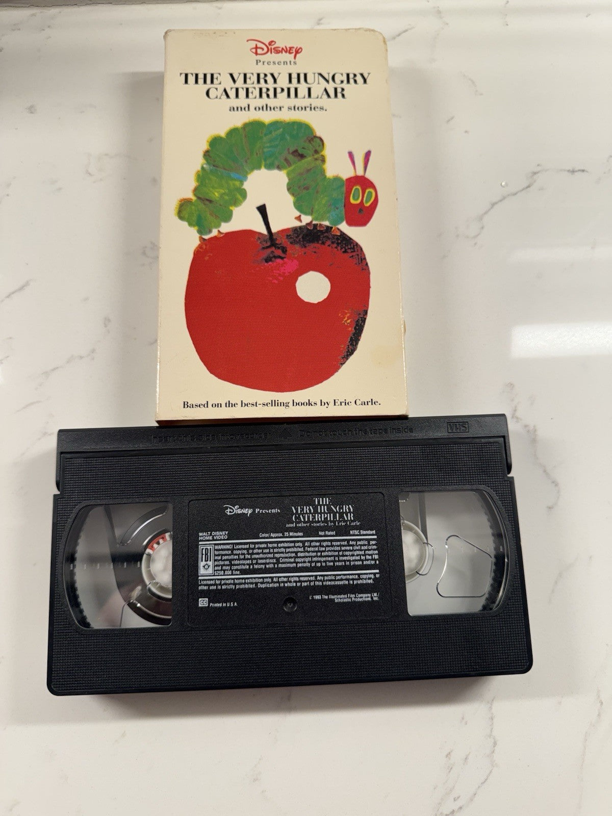 RARE The Very Hungry Caterpillar And Other Stories (VHS, 1995) Disney VERY GOOD!
