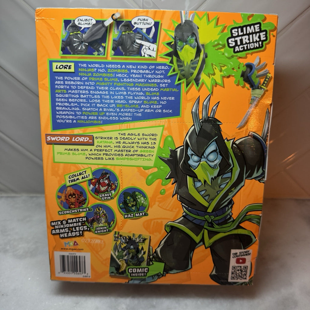 Ninjombie Figure - Sword Lord Slime Strike Action Figure NEW Support Vet charity