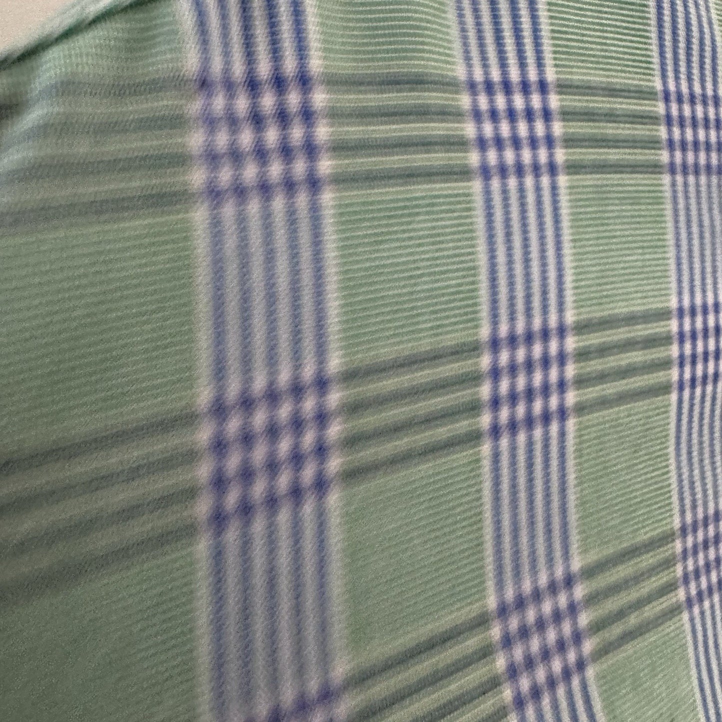 Brooks Brothers 346 XL Button-Down Shirt Green Blue Plaid Non-Iron Cotton