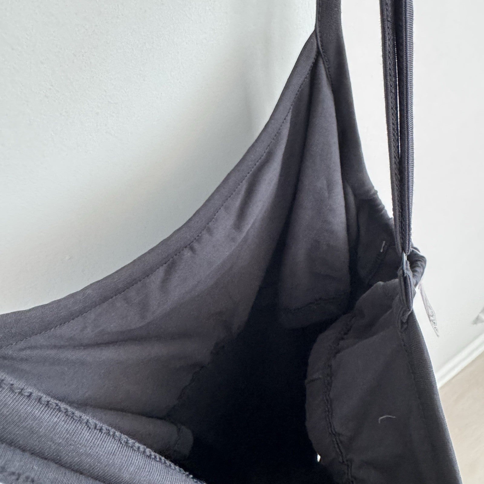 Adore Me Black Cami Slip Dress NWT Plus Size 2X Ruched Side