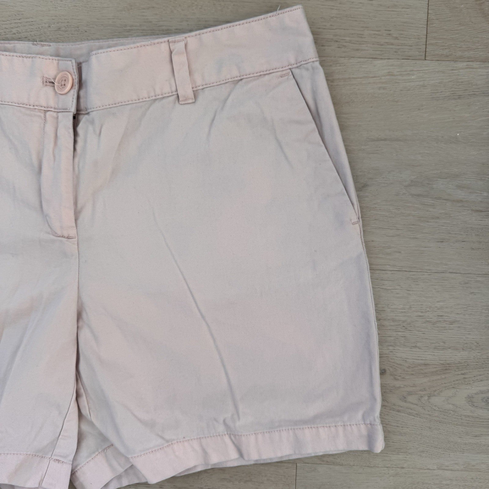 Women’s Ann Taylor LOFT Pink Cotton Shorts Sz 8 Chino Casual Preppy