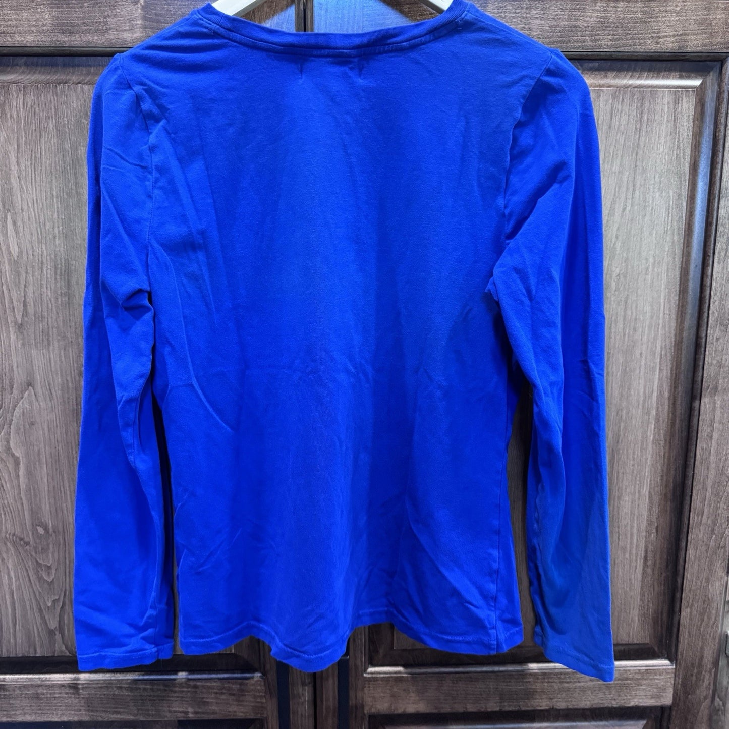 Lauren Active Ralph Lauren Blue Logo Long Sleeve Shirt Size L Cotton Blend