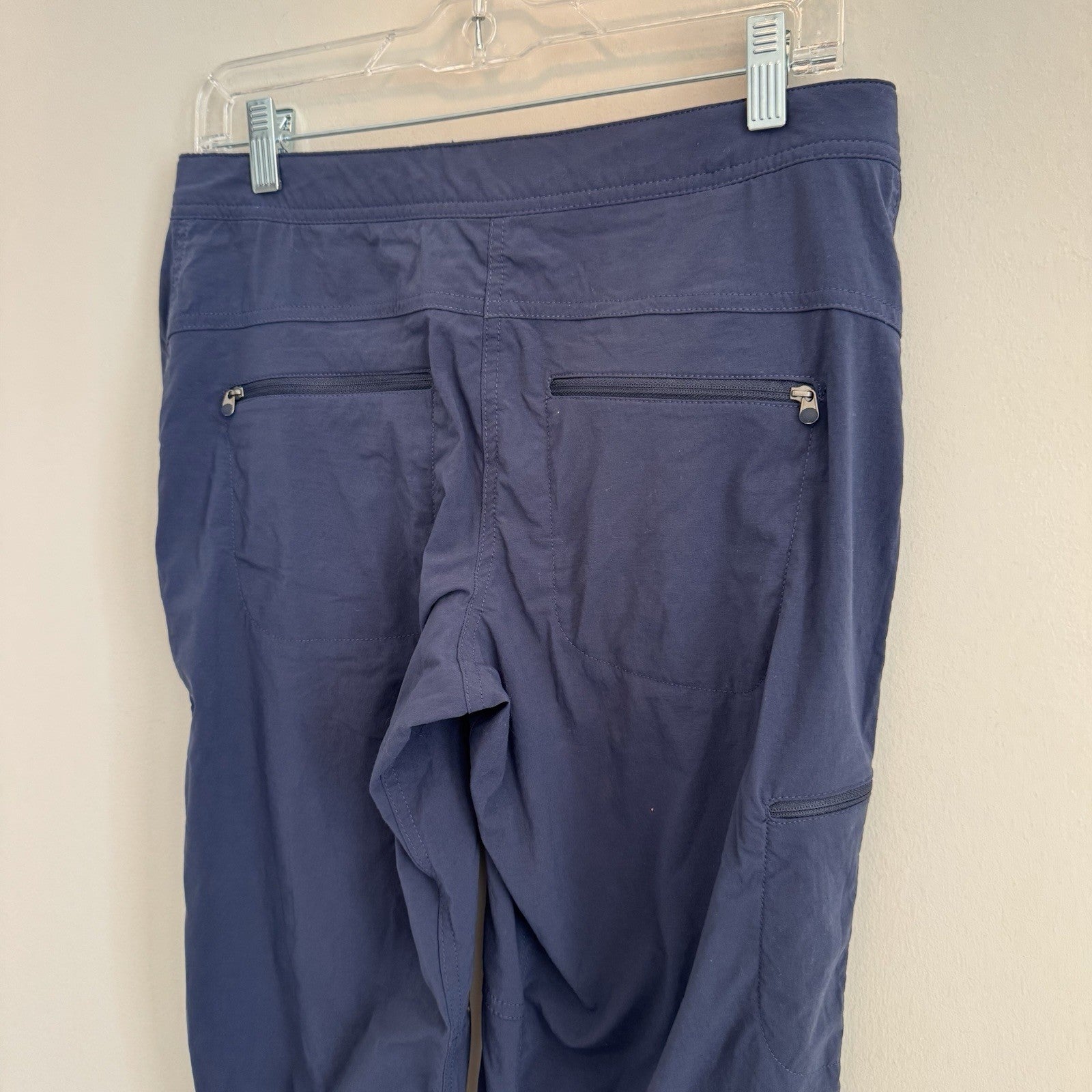 L.L.Bean Womens Hiking Pants Size 6 Blue Nylon Spandex Outdoor Travel 