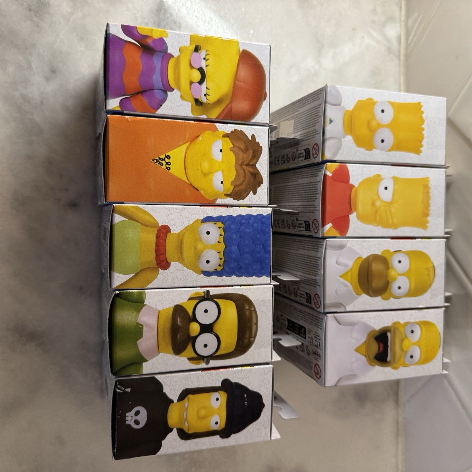 The Simpsons Action Figure Lot Bart Homer Marge Lisa Barney Ned Jimbo Jakks NEW