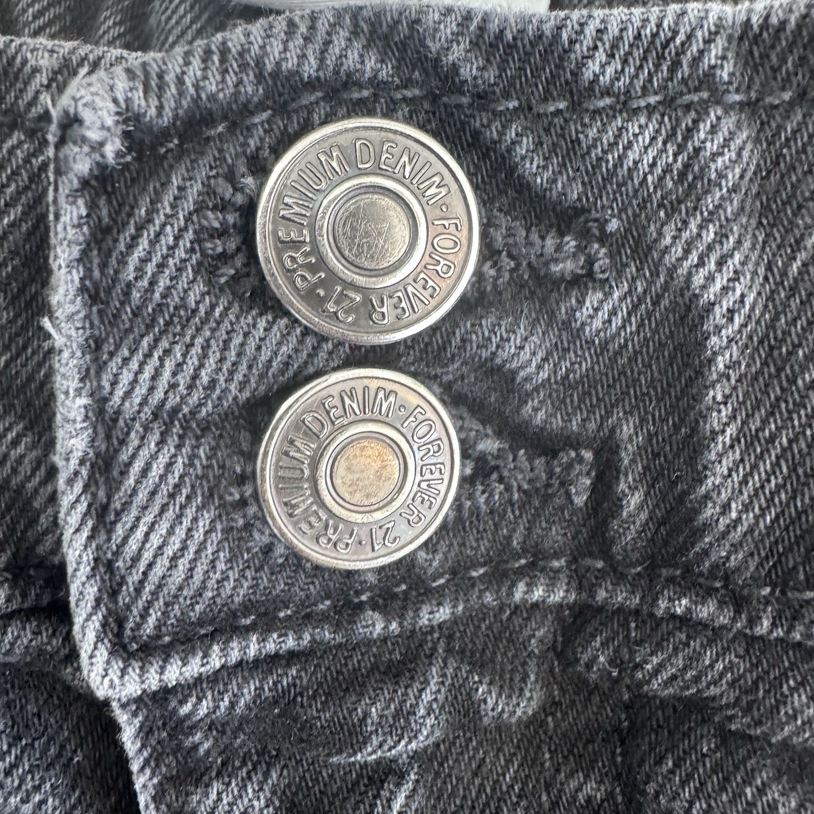 Forever 21 Premium Jogger Jeans Women Small Black Cargo Elastic Waist Denim