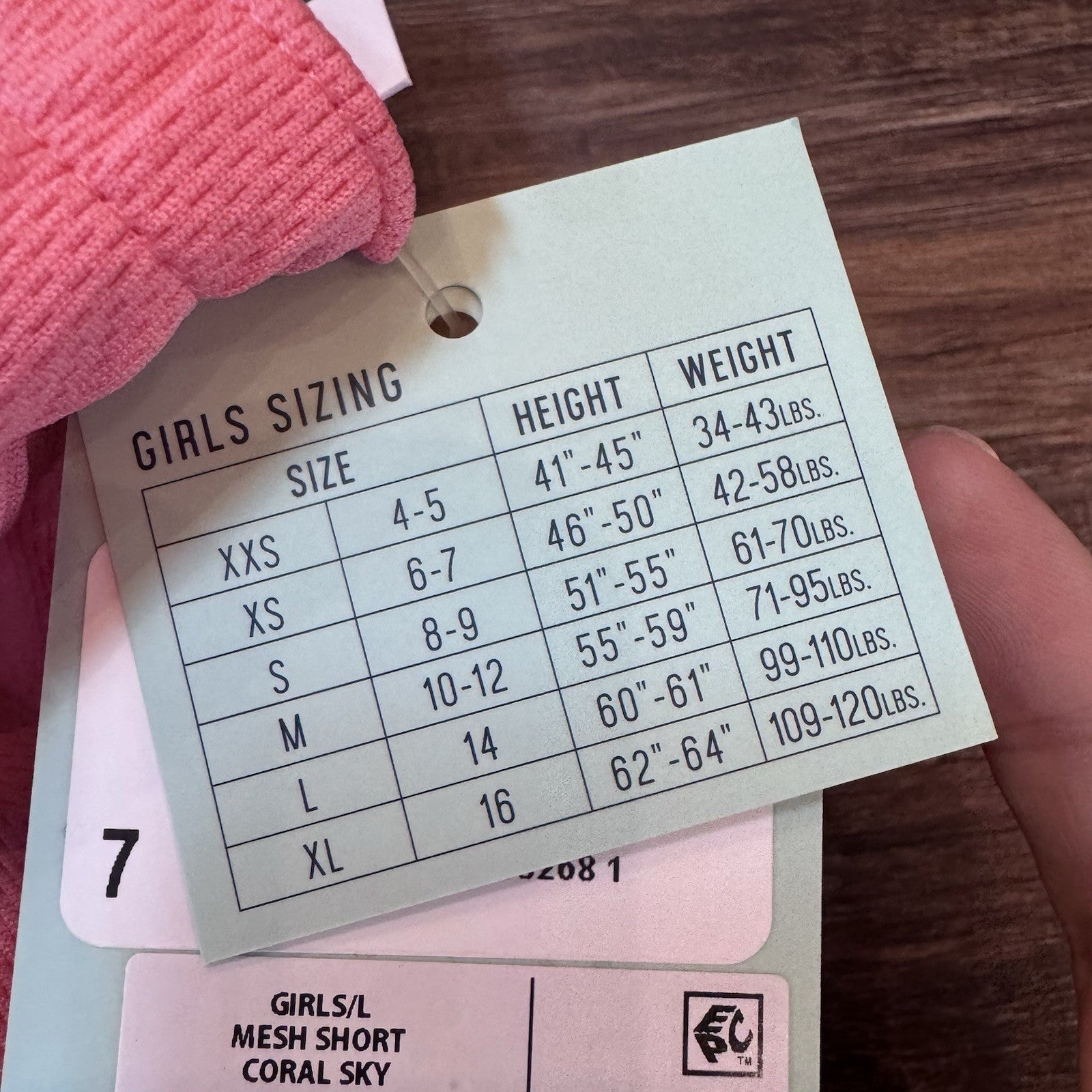 DSG Girls Mesh Shorts Coral Sky Size L NWT $20 Mid Rise Relaxed Fit Pink
